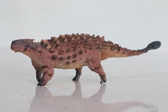 1:35 Scale Saichania Model Dinosaur Decor Gift (Purple with Box)