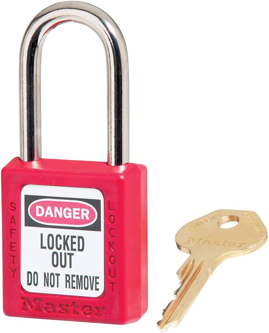 Master Lock s410red MKilit Kilitleme Asma Kilit - Kırmızı [Enerji Sınıfı A]