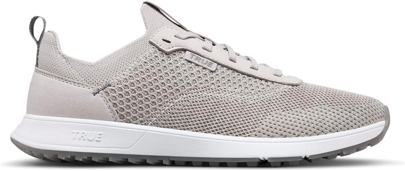 TRUE Linkswear Men's All Day Knit 3 Golf Shoes Lightweight, Breathable Knit Upper Nimbus Size 7.5