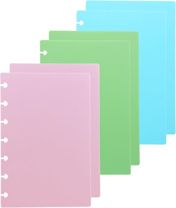 3Set Mini Discbound Notebook Covers Plastic Planner