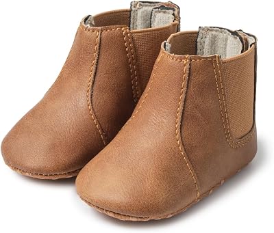 Meckior Baby Girls Cowboy Tassel Boots Side Zipper Moccasins Soft Bottom Non-Slip Toddler Shoe
