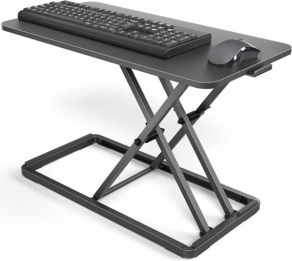 VIVO Black 24 in Single Top Keyboard and Mouse Riser, DESK-V024A