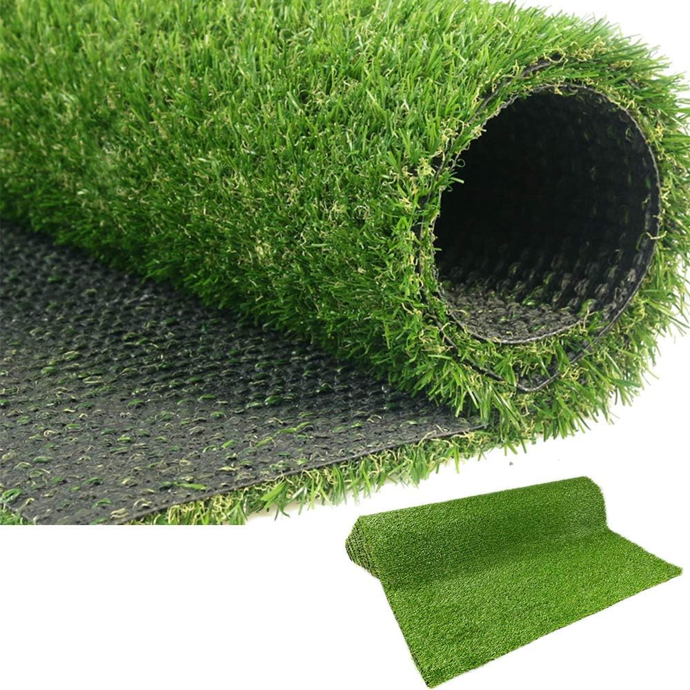 LITA Premium Synthetic Artificial Grass Turf 20mm Pile Height, High Density Fake Faux Grass Turf, Natural and Realistic Looking Garden Pet Dog Lawn 20mm Grass height-1mx5m