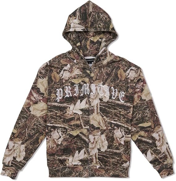 Primitive Skateboarding Clothing Mens Zip Up Hoodie Heavyweight