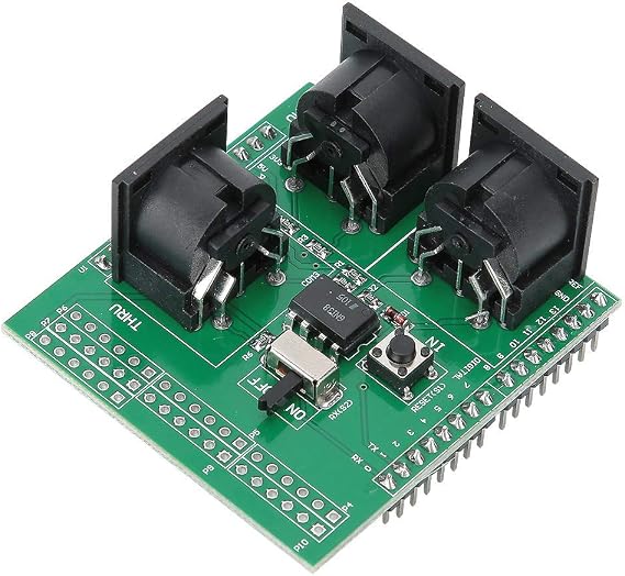 R3 AVI Digital Interface Adapter with MIDI IN/OUT/THRU Ports and RUN/PGM Switch