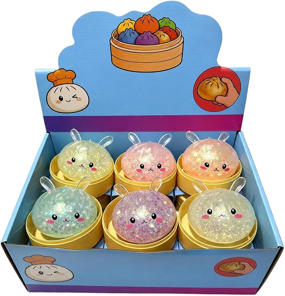 Squishy Dumpling Mystery Box - Glitter Steamer Surprise - Random