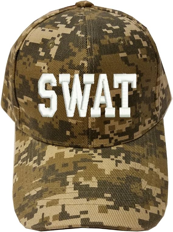 Military SWAT Special Weapons and Tactics Digital Camo Baseball Cap Hat
