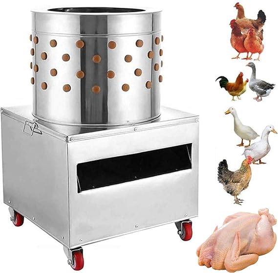 2HP 110V 20" Chicken Plucker Machine, Chicken Feather Plucker, Poultry Plucker Machine, Automatic Chicken Plucker - Ideal for Poultry Chicken, Bird, Duck, Turkey, Quail