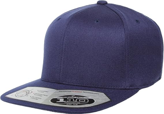 Flexfit/Yupoong 110F,110FT One Ten Snapback Hat Cap (Navy)