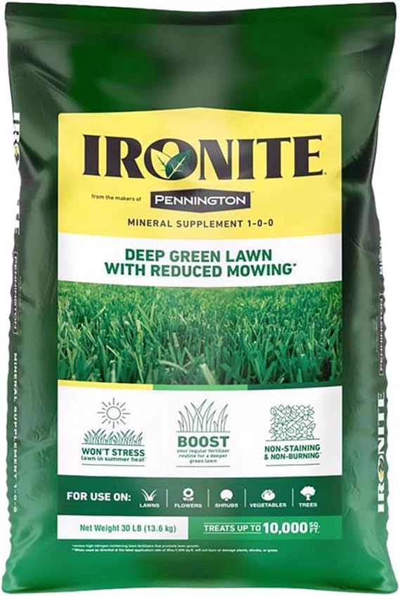 Ironite 100519461 1-0-1 Mineral Supplement/Fertilizer, 30 lb