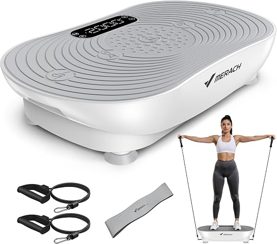 Merach V33 Pro Vibration Plate Exercise Machine with Touchscreen, 99 Speeds