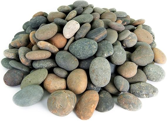 Southwest Boulder & Stone Mexican Beach Pebbles | 40 Pounds of Smooth Unpolished Stones | Hand-Picked, Premium Pebbles for Garden and Landscape Design | Mixed, 2 Inch - 3 Inch