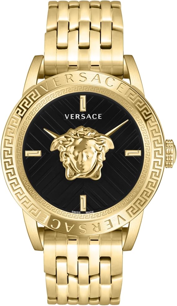 Versace V-Code Collection Luxury Mens Watch Timepiece