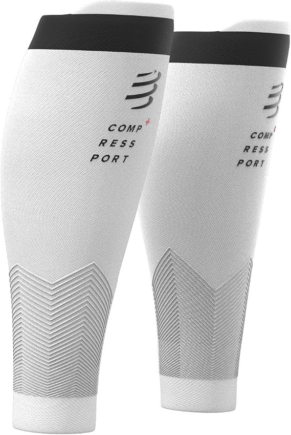 COMPRESSPORT Calf Compression Sleeve - R2V2 - Muscle Protection, Performance and Recovery for Sports - Ultralight and Anti-Fatigue - Running, Cycling, Trail and Triathlon