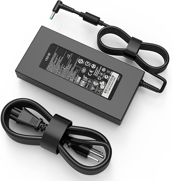 150W AC Adapter Charger Compatible with HP ZBook 15 16 17 G3 G4 G5 G6 G7 ZBook Studio15 OMEN x by 15 17 ADP-150XB B 776620-001 917677-003 75626-003 917677-001 Laptop Charger
