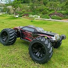 JLB Racing Cheetah 1:10 Scale RC Car Truck, 80 KMH High Speed RTR RC Truck, 2.4GHZ Radio Controlled Electric RC Car, 4WD 4x4 Off Road Monster Truck for Adults, IPX7 Waterproof Racing Vehicle Truck