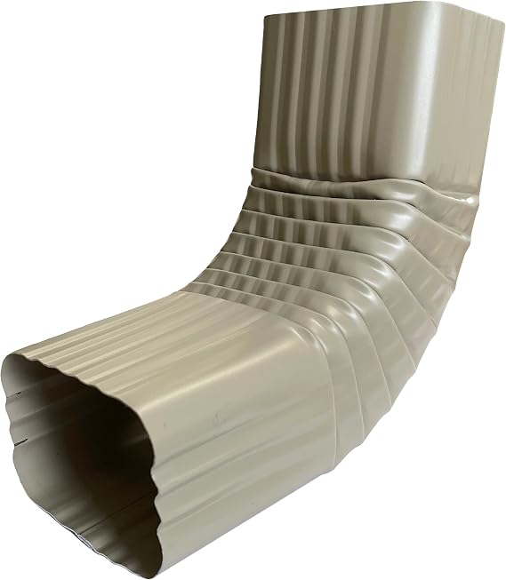 Aluminum Downspout Gutter Elbow - 2x3 A 75 Degree, Made in Iowa U.S.A. (Grecian Green)