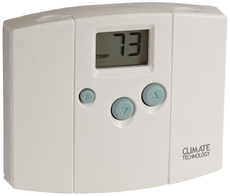Supco 43054 Digital Wall Thermostat, 45 to 95 Degrees F, 20 to 30 VAC