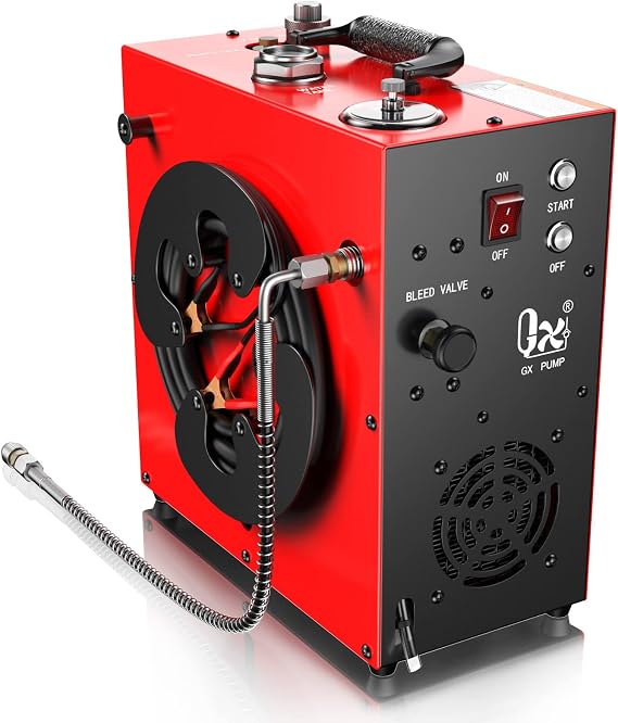 GX PUMP GX-E-CS4 PCP Compressor Max. 5800 Psi/40 MPa Quick Fill