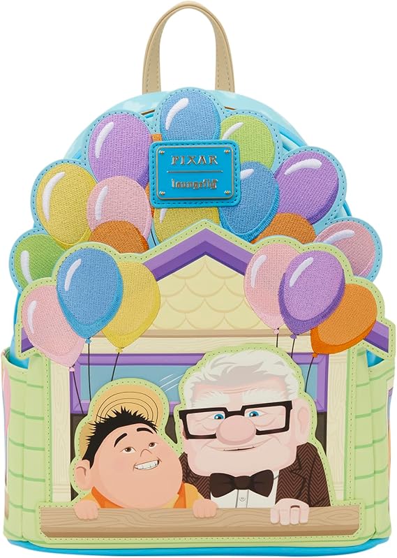 Loungefly Disney: Pixar - Up - Dug - Carl & Russell - Embroidered Mini Backpack - Great for Kids & Adults - Collectible Bags