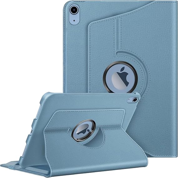 APPLE 11 inch iPad (A16) / iPad Air 10.9 inch/iPad 10.Generation 10.9 Wi-Fi 360 Degree Rotating Tablet Case Blue with Horizontal and Vertical Stand