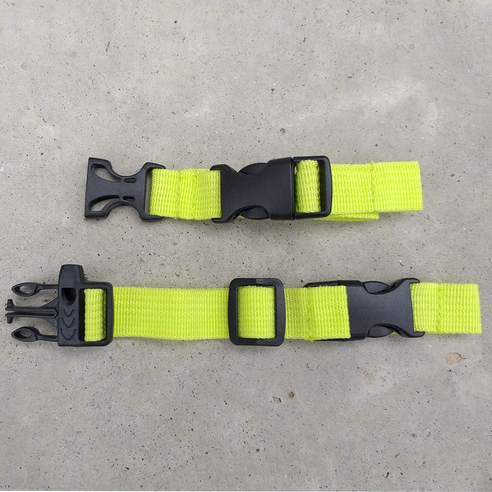 Amlrt Backpack Chest Strap- Nylon - Adjustable Universal  Green