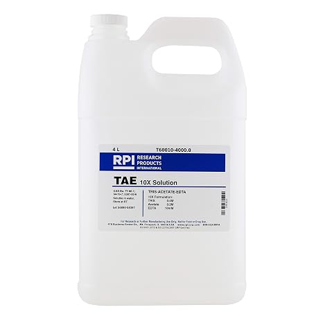 TAE 10X Solution [TRIS Acetate EDTA 10X Solution], 4 Liters