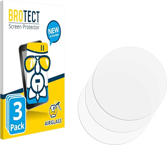 brotect Glass Screen Protector Film Compatible with Casio Pro Trek PRG-340 (3 Pack) - Glass-Foil 9H Protection [Scratch Resistant, High Clarity]