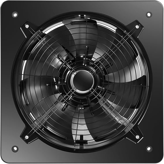 16''dustrial Ventilation Extractor Spray Booth Paint Fumes Exhaust Flow Axial Fan,750W High Velocity Utility Air Blower,2800r/min,Used In Workshops, Basements, Warehouses And Apartments,Black,