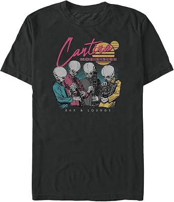 Mens Star Wars: A New Hope Figrin Dan and The Modal Nodes Cantina Mos Eisley T-Shirt