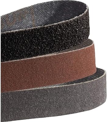 Smiths 50949 Combo Pack Replacement Belts 80, 240, 600 Grit Compatible With All Belt Sharpeners Coarse, Medium, Fine Belts - Electric Sharpener