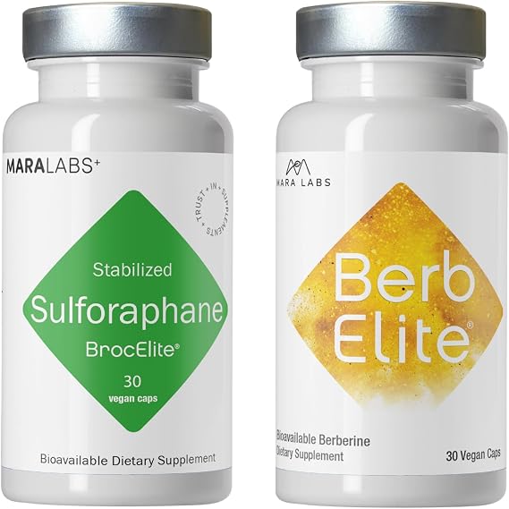 BrocElite Mara Labs Plus, 30 Capsules, and BerbElite, 30 Capsules