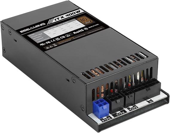400W Flex ATX/1U Power Supply, 80 Plus Bronze Certified APFC Full Range 90-264V Mini ITX PSU for AIO POS NAS Mini Server Small Form Factor PC (Flex ITX)