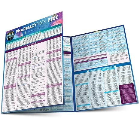 Pharmacy Technician PTCE: QuickStudy Laminated Reference Guide (Quickstudy Medical)