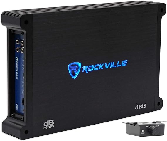 Rockville dB13 Class D Mono Car Amplifier, 3000W Peak, 750W RMS