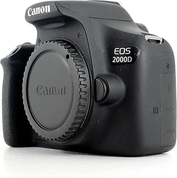 Canon EOS 2000D Digital SLR Camera and EF-S 18-55mm f/3.5-5.6 is II Lens, Black