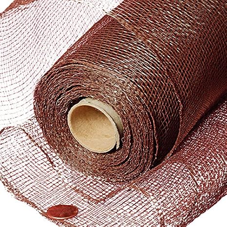 10" X 10 Yards Chocolate Deco Mesh