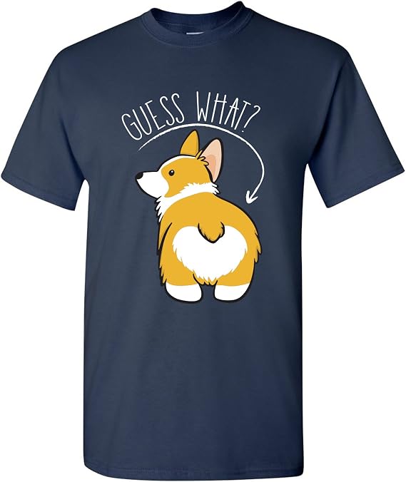 Guess What? Corgi Butt Basic Cotton T-Shirt