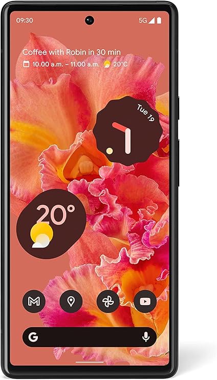 Google Pixel 6 5G Android Phone - Unlocked Smartphone with Wide and Ultrawide Lens - 128GB - Kinda Coral