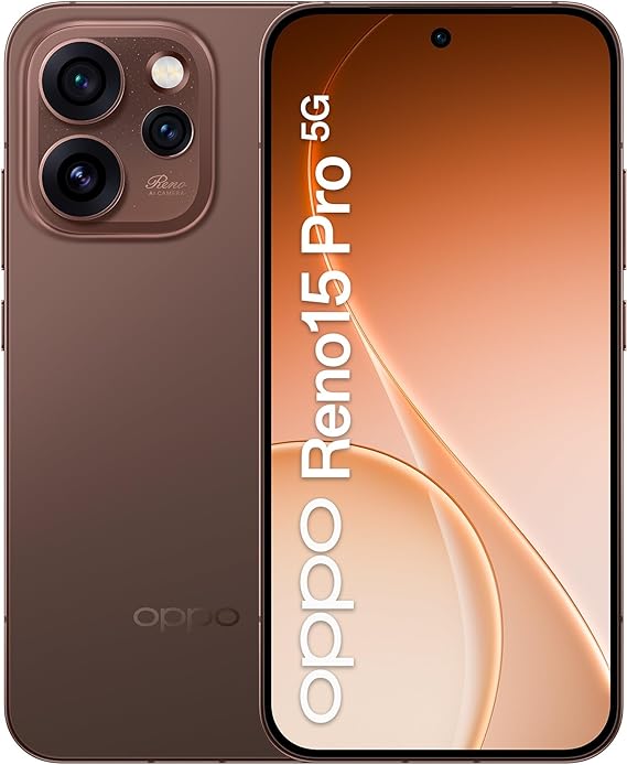 OPPO Reno15 Pro 5G CPH2813 512GB Storage 12GB RAM Android 16 Factory Unlocked Smartphone (Dusk Brown)