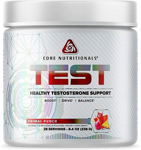 Core Nutritionals Test Testosterone Support, Primal Punch, 28 Servings