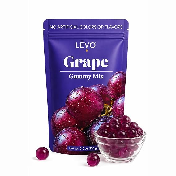 LEVO Gummy Mix - Grape Soda - Make Your Own Infused Gummies - Each Bag Makes 64 Gummies - 1 Pack (Packaging May Vary)