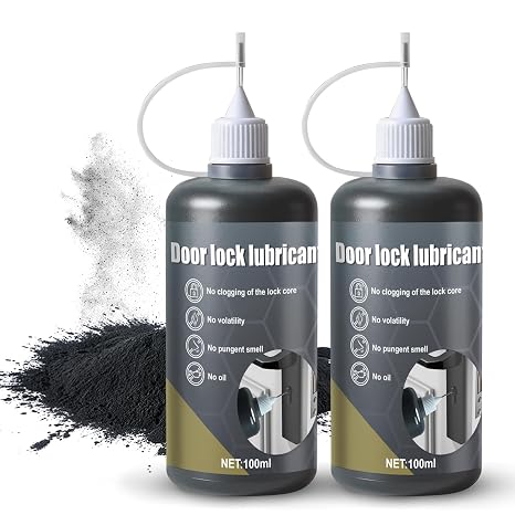JAOJAO Graphite Powder for Locks, Graphite Lubricant, Graphite Powder 200ML
