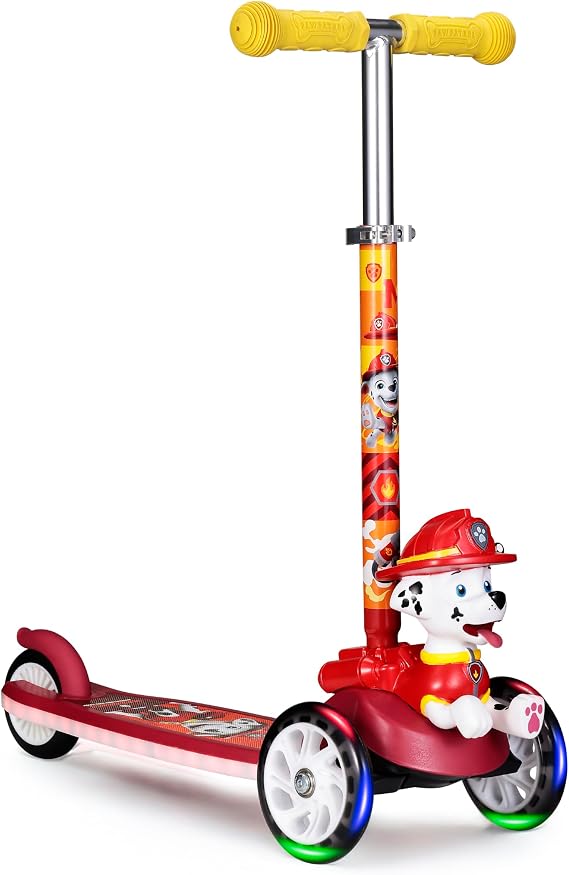 Kick Scooter for Kids, 3 Wheel Self Balancing, Light Up LED Wheels