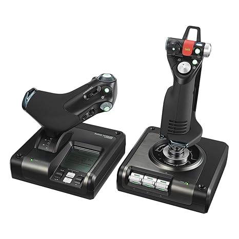 Logitech G Saitek X52 Pro Flight Control System - Black/Silver