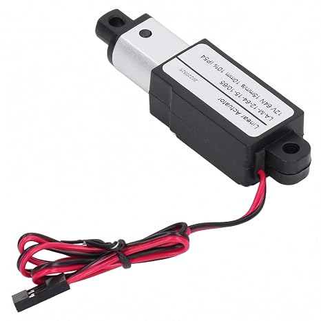 Mini Electric Linear Actuator 12V, 64N 15mm/s Small Linear Actuator with Mounting Brackets, IP54 Waterproof Motion Actuator for Home Automation (10mm)