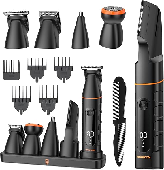 Manscape Upgraded Body & Pubic Hair Trimmer for Men, Waterproof Ball Shaver