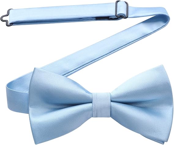 HISDERN Bow Ties for Men Pretied Bowties Classic Formal Business Bow Tie Adjustable Tuxedo Bowtie for Wedding Party