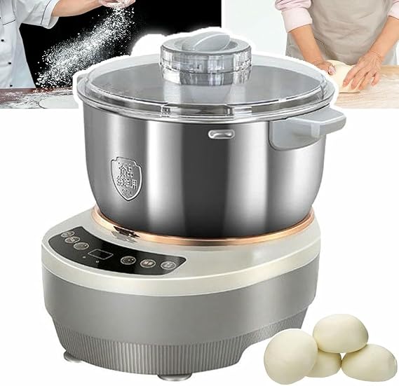 Electric Dough Maker,5L/7L Non-Stick Stainless Steel Automatic Dough Kneader with Fermentation Function,Split Design Dough Mixer Machine,for home and commercial(7L)