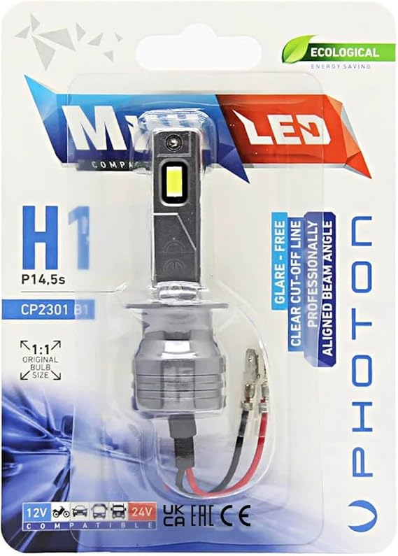 Photon Ampul Mini H1 12-24V Compact Led (Tekli Blister) PHT CP2301 B1